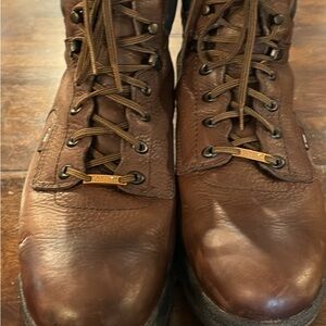 Timberland Pro 6 Men's Leather Lace-Up Work Boots Alloy Toe Water Resistant